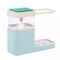 4 in 1 Dish Soap Dispenser Sink Pump Sponge Caddy Countertop Rack for Kitchen